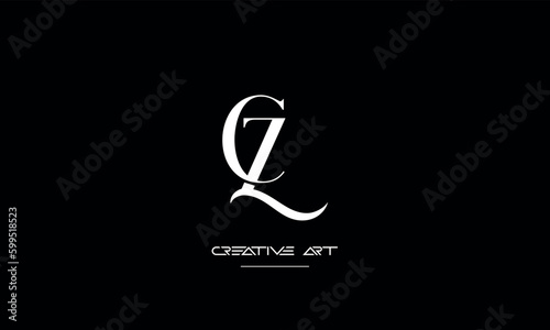 ZC, CZ, Z, C abstract letters logo monogram