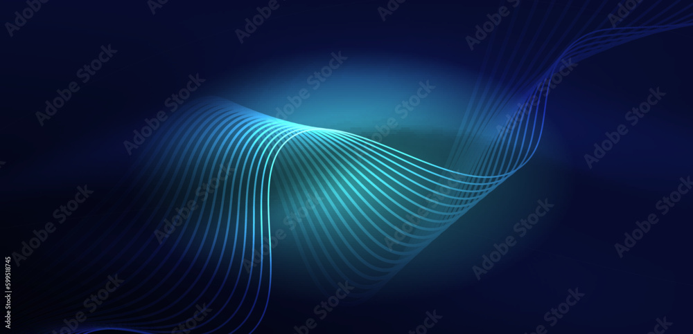 Abstract background neon wave. Hi-tech design for wallpaper, banner, background, landing page, wall art, invitation, prints, posters Abstract background neon wave. Hi-tech design for wallpaper, banner, background, landing page, wall art, invitation, prints, posters