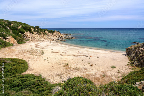Strand von Cala Sa Figu  Sardinien  Italien  Europa