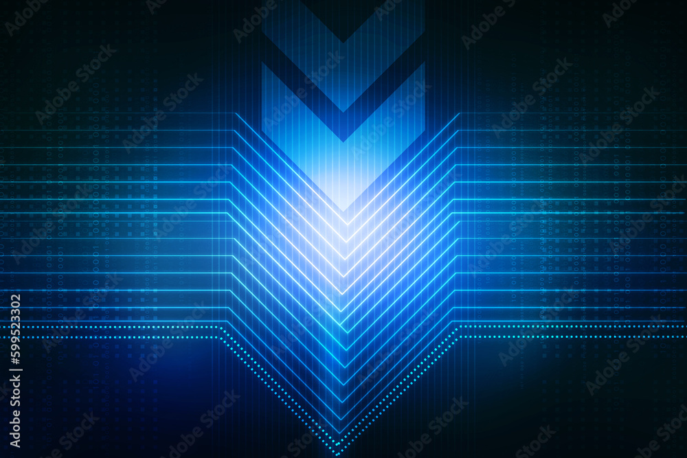 2d illustration Abstract futuristic electronic circuit technology background 2d illustration Abstract futuristic electronic circuit technology background