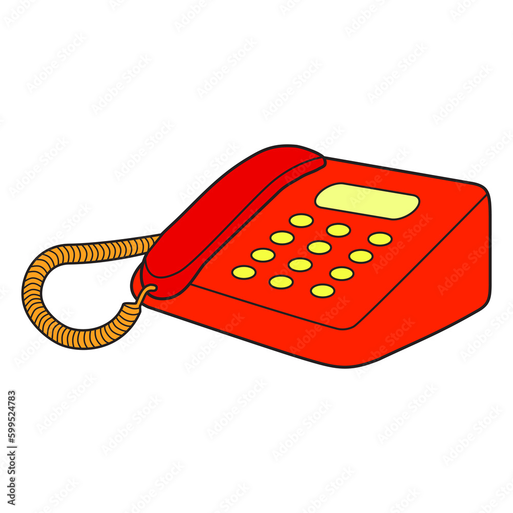 telephone vector illustration