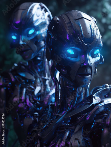 Terrifying Robots,created with Generative AI tecnology. © henvryfo