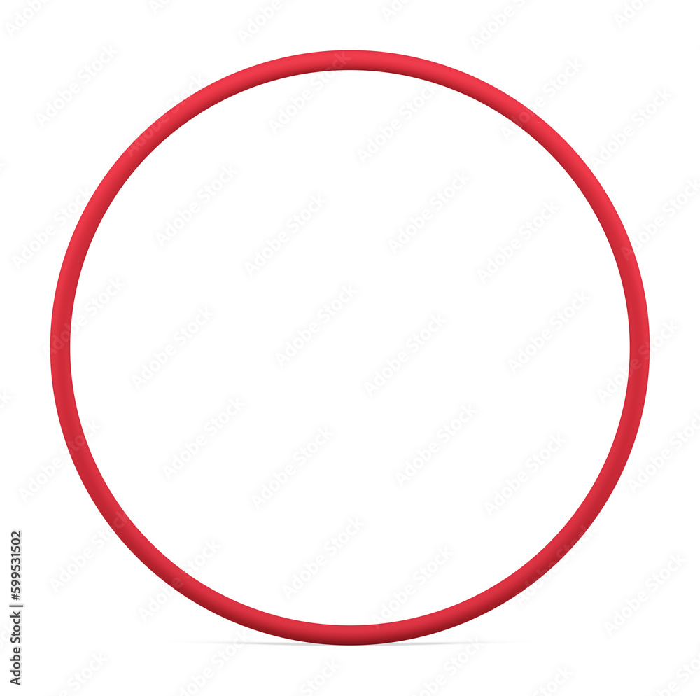 3d red ring luxury elegant circle decor element premium fashion design 3d red ring luxury elegant circle decor element premium fashion design