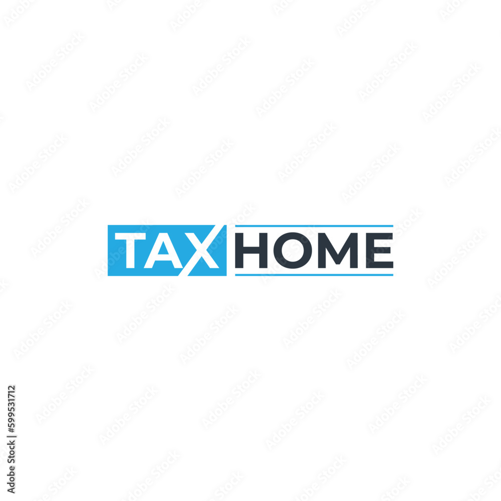 Vector accounting finance creative tax home logo Vector accounting finance creative tax home logo