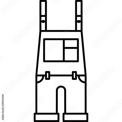 Dungarees outline Icon