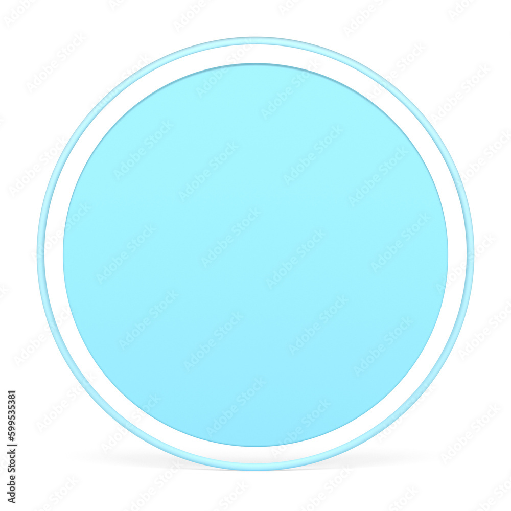 3d blue circle wall background with frame aesthetic minimalist decor element 3d blue circle wall background with frame aesthetic minimalist decor element