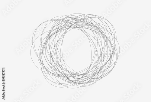 Hand drawn scribble object Pencil vector scratch. Isolated sketch on white. Vector file.