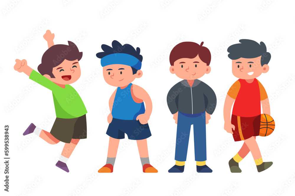 school student character, Back to school boys cartoon collection in college, university and graduate boy student student's education life vector school student character, Back to school boys cartoon collection in college, university and graduate boy student student's education life vector