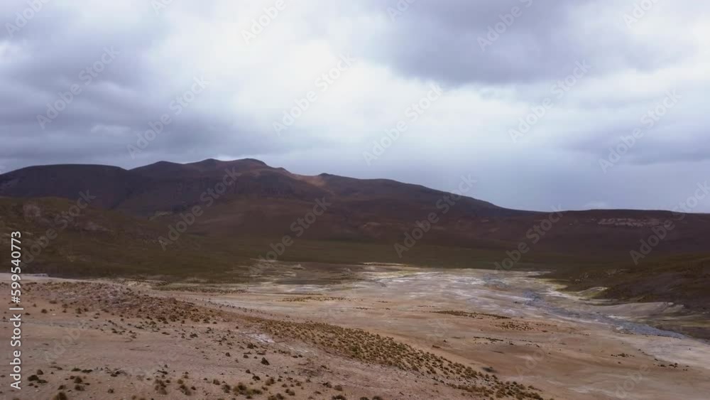 Puchuldiza is geothermal active area high in the andes mountains of Chile with lots of Geysers and volcanic activity. Puchuldiza is geothermal active area high in the andes mountains of Chile with lots of Geysers and volcanic activity.