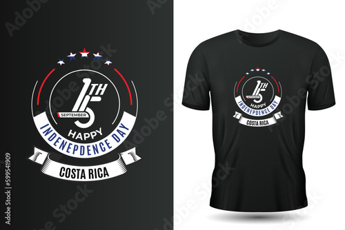 Costa Rica Happy Independence Day t-shirt design
