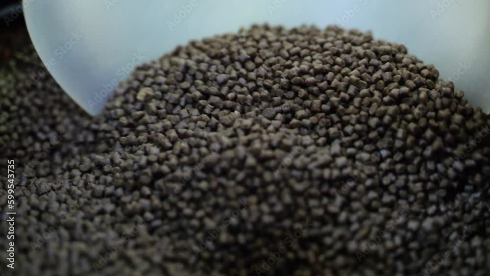 Satisfaction of playing with aquarium pebbles closeup shot Satisfaction of playing with aquarium pebbles closeup shot