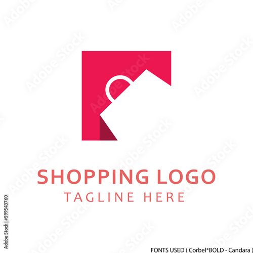 Shopping logo template