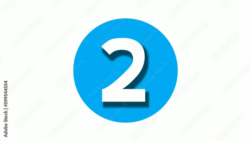 Number two 2 cartoon animation on white background,4k cartoon video number motion graphics for video elements Number two 2 cartoon animation on white background,4k cartoon video number motion graphics for video elements