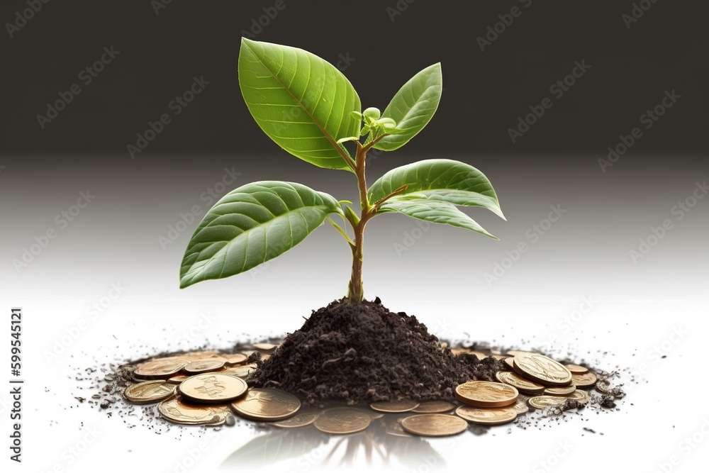 Tree Young Plant Generative ai Tree Young Plant Generative ai