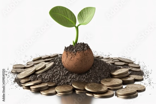 Cute Young Plant Generative ai