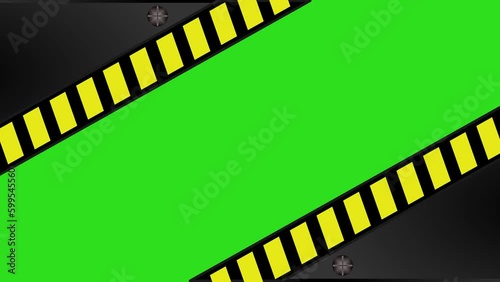 Animated Futuristic Industrial Gate. Suitable for video intro, game opening, etc.