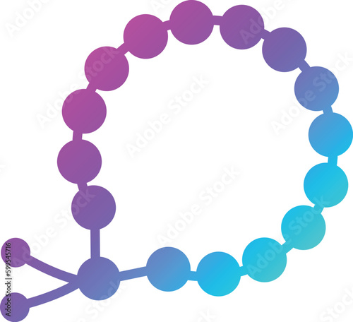 Beads Vector Icon Design Illustration