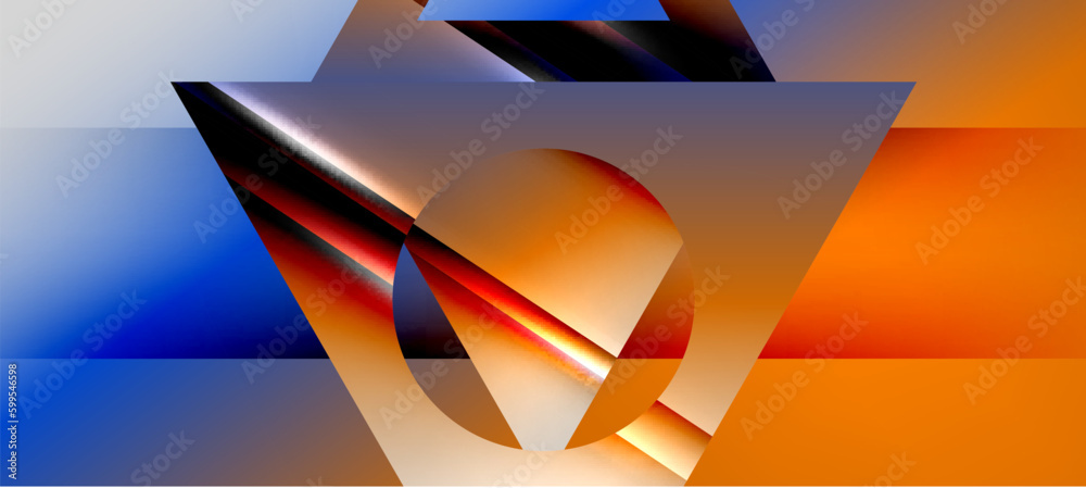 Trendy minimal geometric composition abstract background. Shadow lines and lights on glossy triangles backdrop. Vector Illustration For Wallpaper, Banner, Background, Card, Book Illustration Trendy minimal geometric composition abstract background. Shadow lines and lights on glossy triangles backdrop. Vector Illustration For Wallpaper, Banner, Background, Card, Book Illustration
