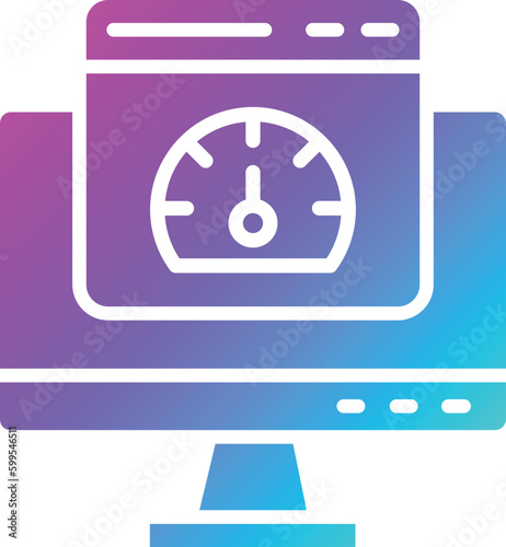 Speed test Vector Icon Design Illustration