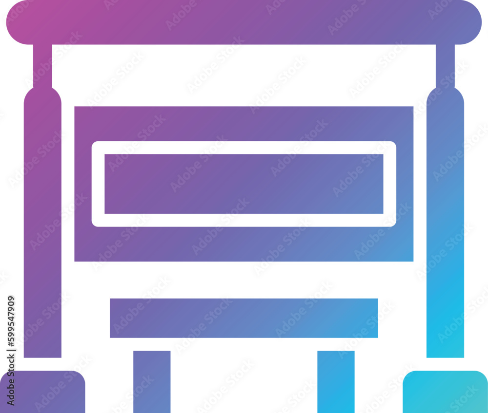 Bus stop Vector Icon Design Illustration Bus stop Vector Icon Design Illustration