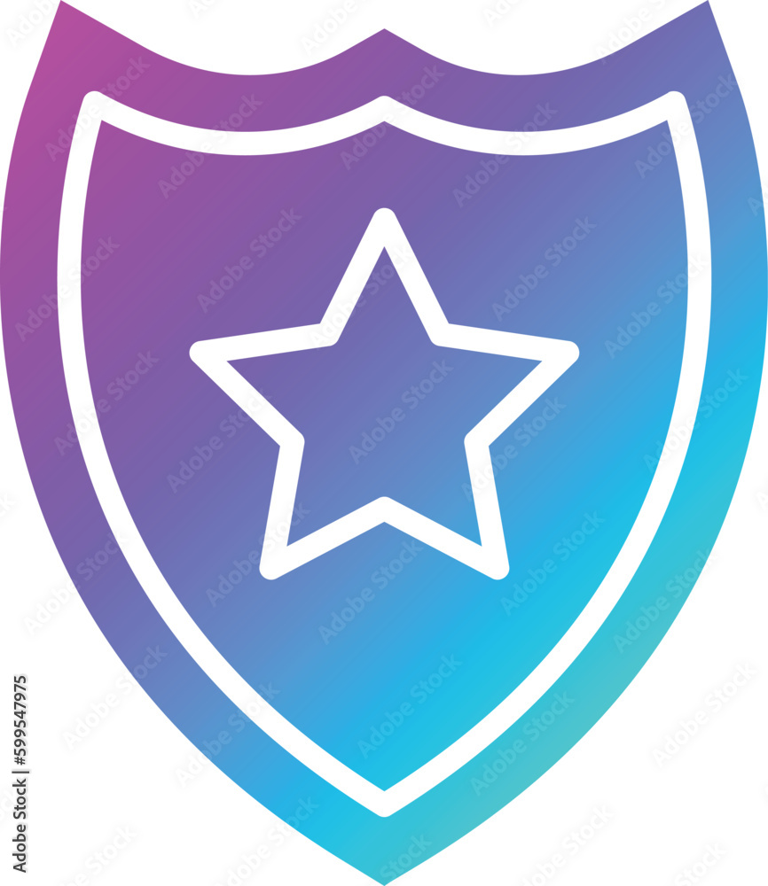 Police badge Vector Icon Design Illustration Police badge Vector Icon Design Illustration
