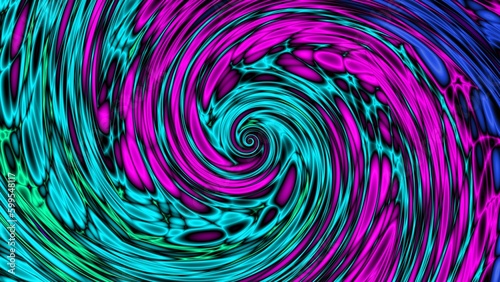 Fractal complex cyan pink patterns - Mandelbrot set detail  digital artwork for creative graphic