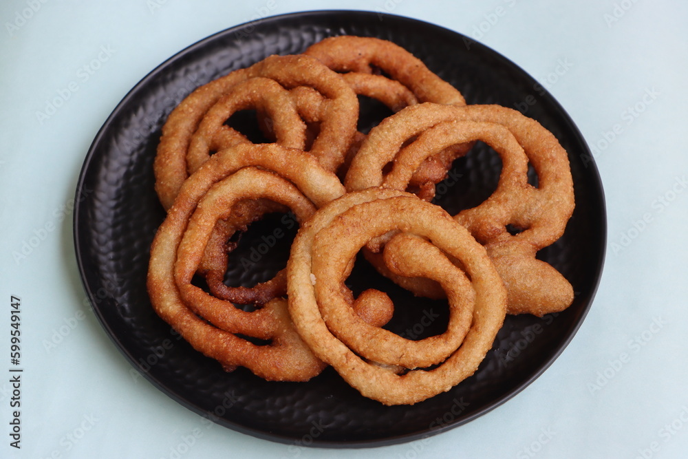 Sel Roti Ring Shaped Sweet Bread Popular Food In Nepal Sikkim Stock Sel Roti Ring Shaped Sweet Bread Popular Food In Nepal Sikkim Stock