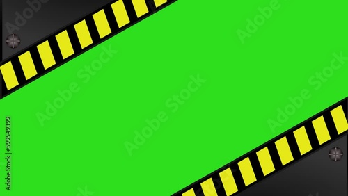 Animated Futuristic Industrial Gate. Suitable for video intro, game opening, etc.