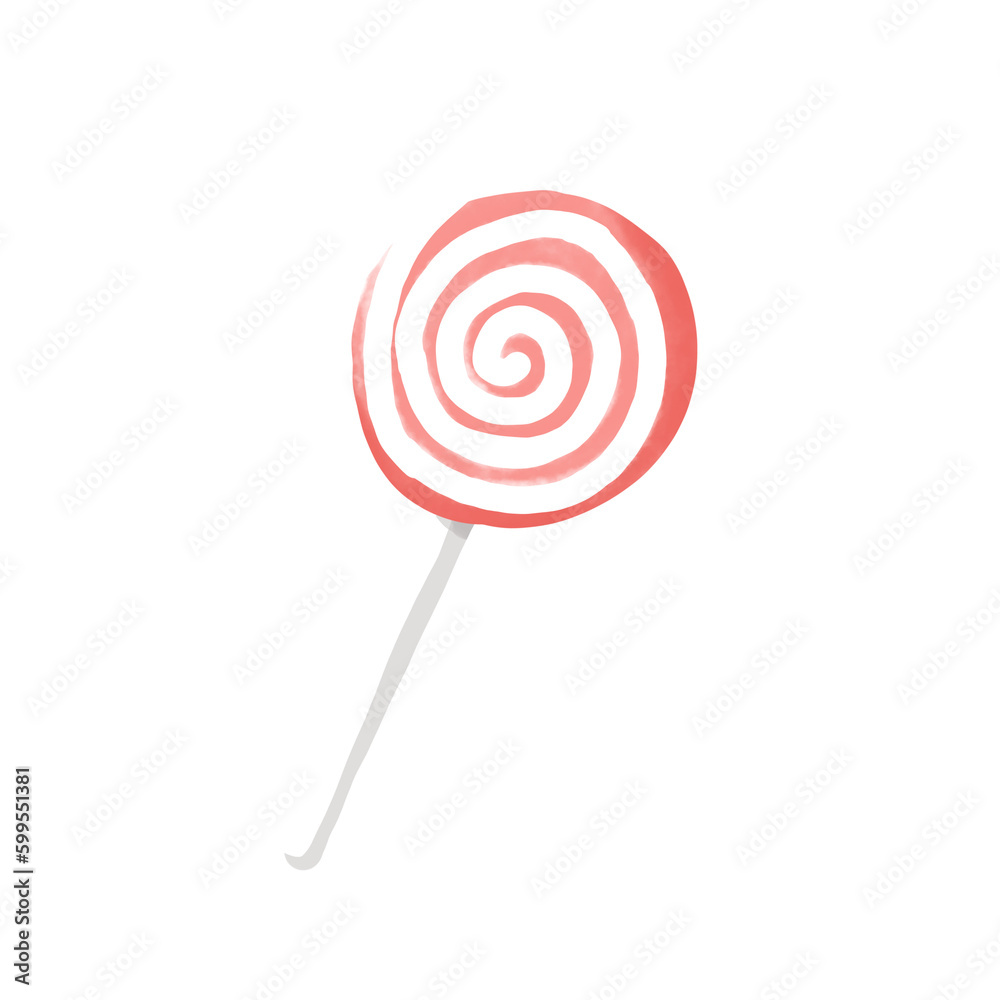 lollipop isolated on white