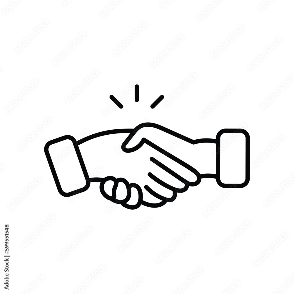 Hand Shake icon - Vector Stock ilustration. Hand Shake icon - Vector Stock ilustration.