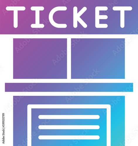 Ticket office Vector Icon Design Illustration