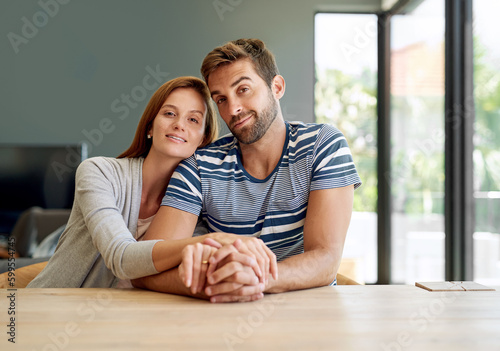 Weekends are for being together. Cropped portrait of an affectionate young couple spending the weekend at home. © Katleho Seisa/peopleimages.com