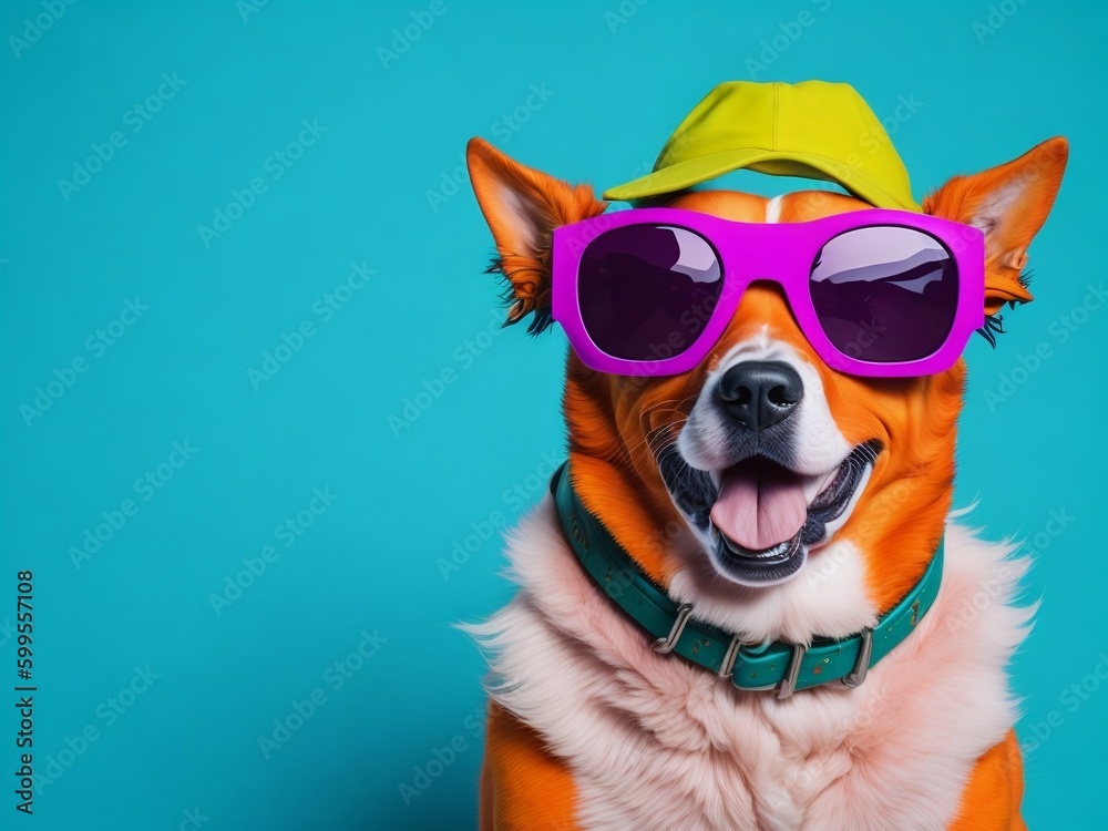 Cool Dog with sunglasses, Model Dog, Cute Dog