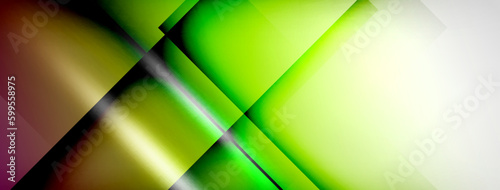 Light and shadow squares and lines abstract background