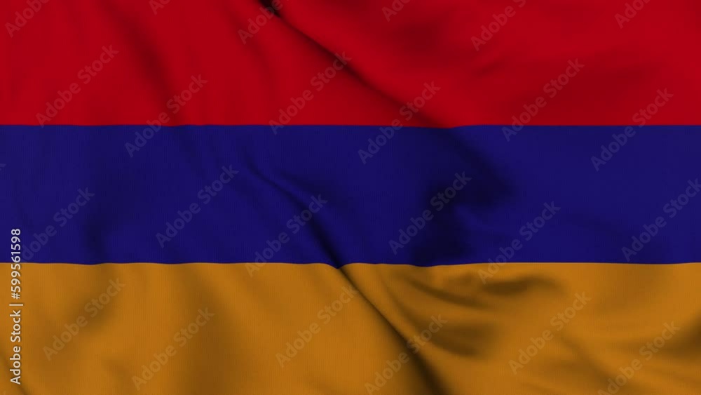 Armenia flag waving in the wind. 4K animation. Armenia flag waving in the wind. 4K animation.