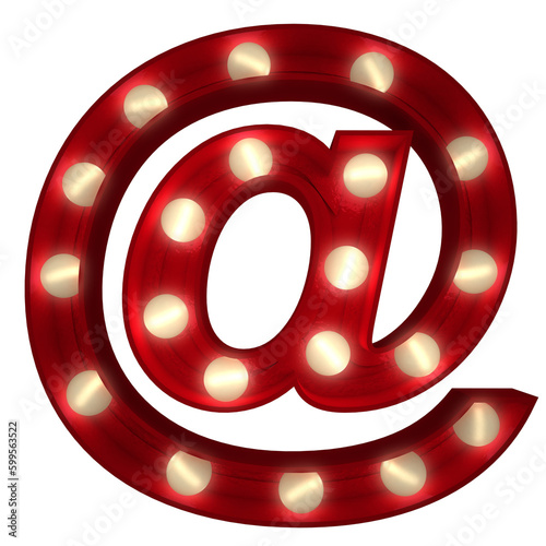 Retro typo lighting