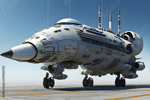 Spaceship futuristic design...