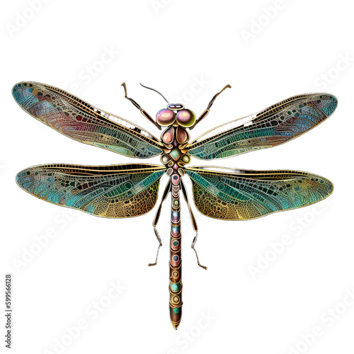 dragonfly isolated on transparent background 