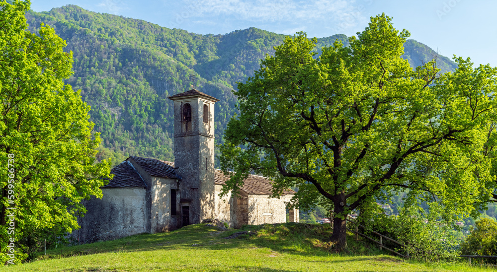Chiesa di Santa Veronica, Castelveccana, Lago Maggiore, Varese, Lombardei, Italien