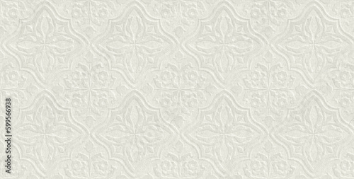 White paper texture with embossed floral pattern. Best for wedding design.