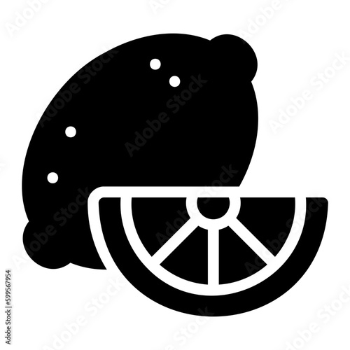 citrus glyph icon