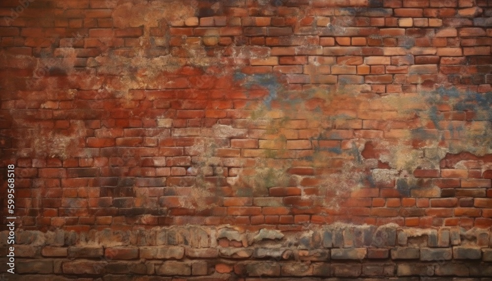 Brick wall pattern texture, Generative Ai Brick wall pattern texture, Generative Ai