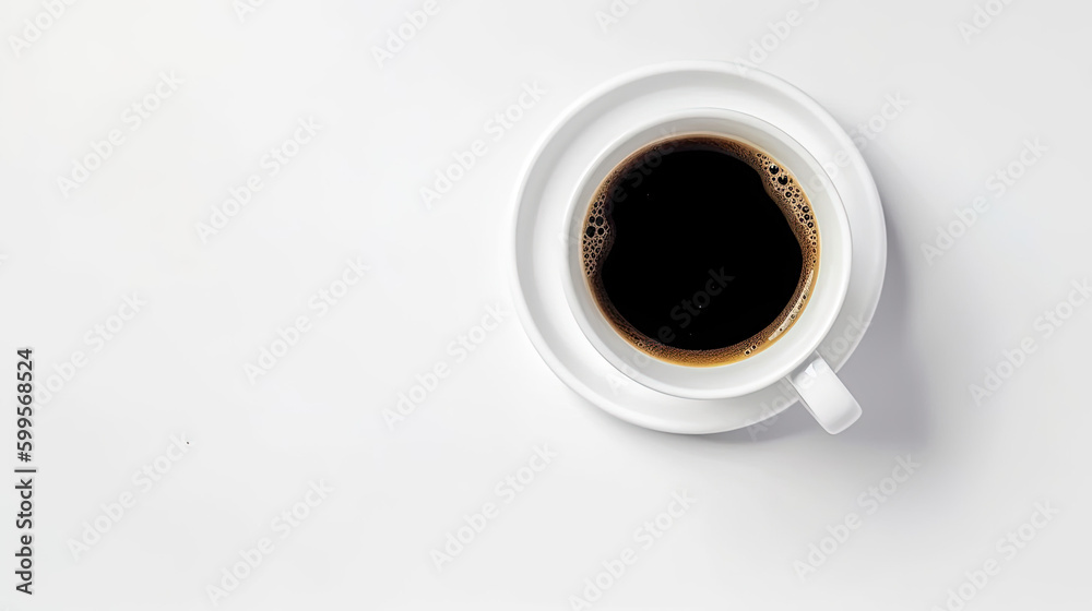 top view of coffee cup top view of coffee cup