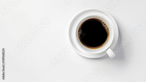 top view of coffee cup