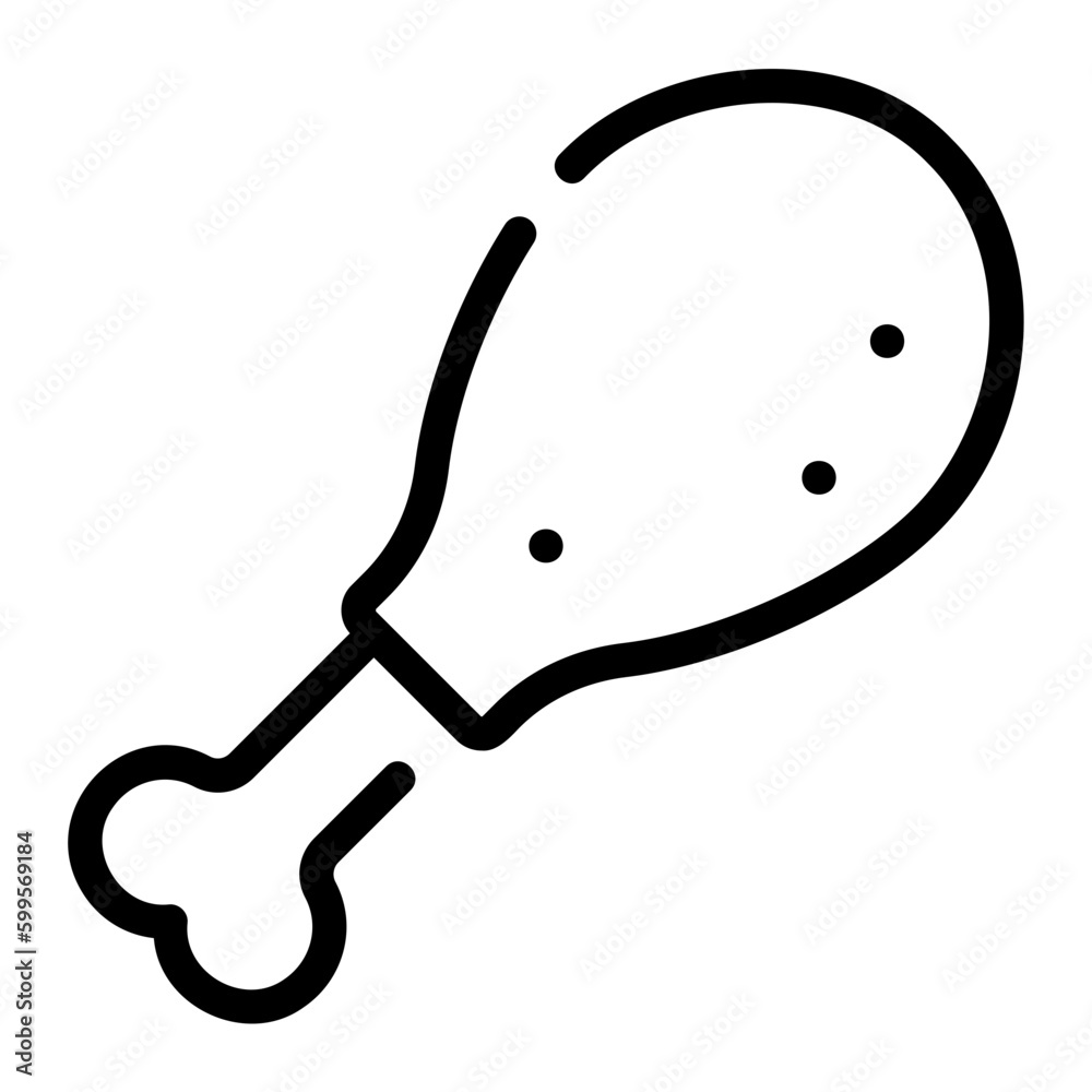 chicken line icon chicken line icon