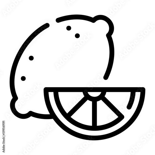 citrus line icon