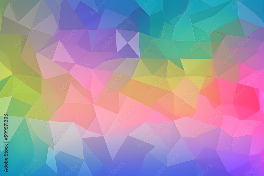 Abstract multicolored triangulated background. Back