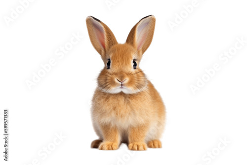 Isolated Rabbit on Transparent Background