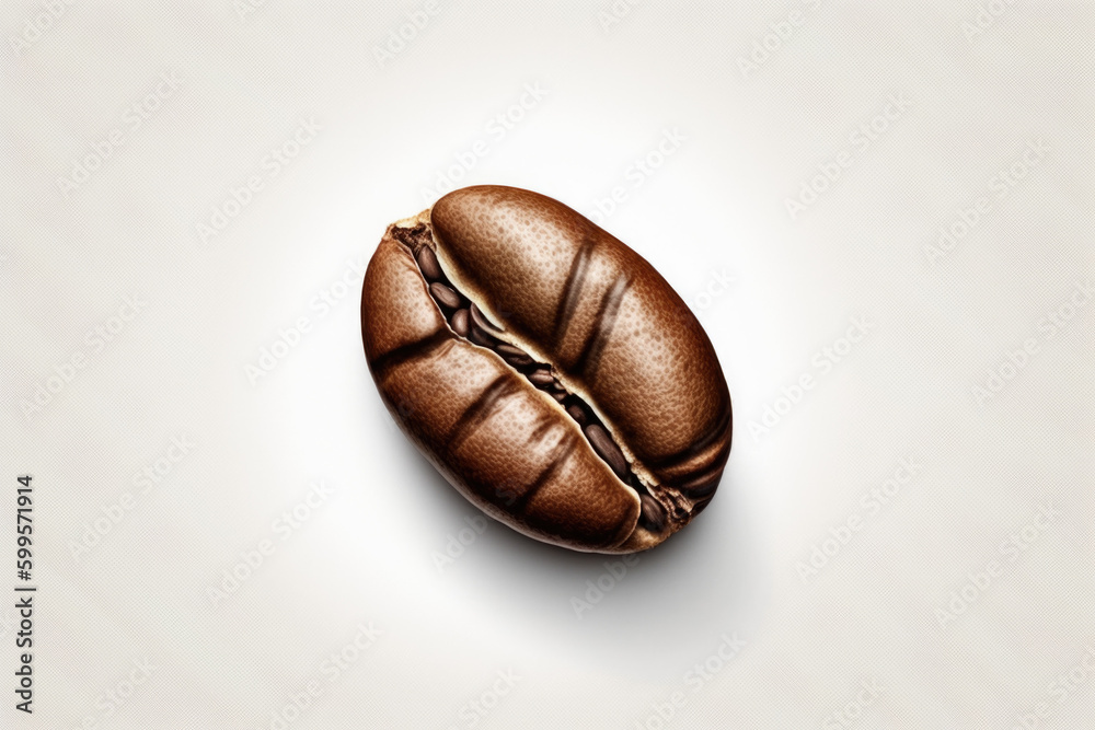 coffee beans isolated created with Generative AI technology