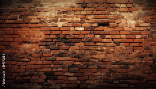 Brick wall pattern texture, Generative Ai